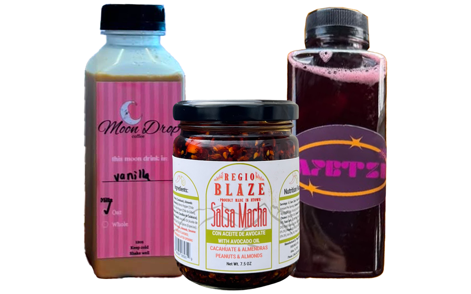 Examples of custom product labels by MeliBe Designs